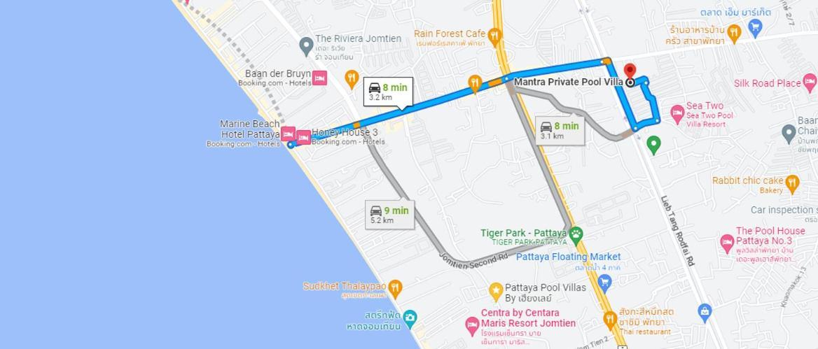 Mantra Pattaya Pool Villa With Jacuzzi In Pattaya-Pet-Friendly Pantai Jomtien Luaran gambar